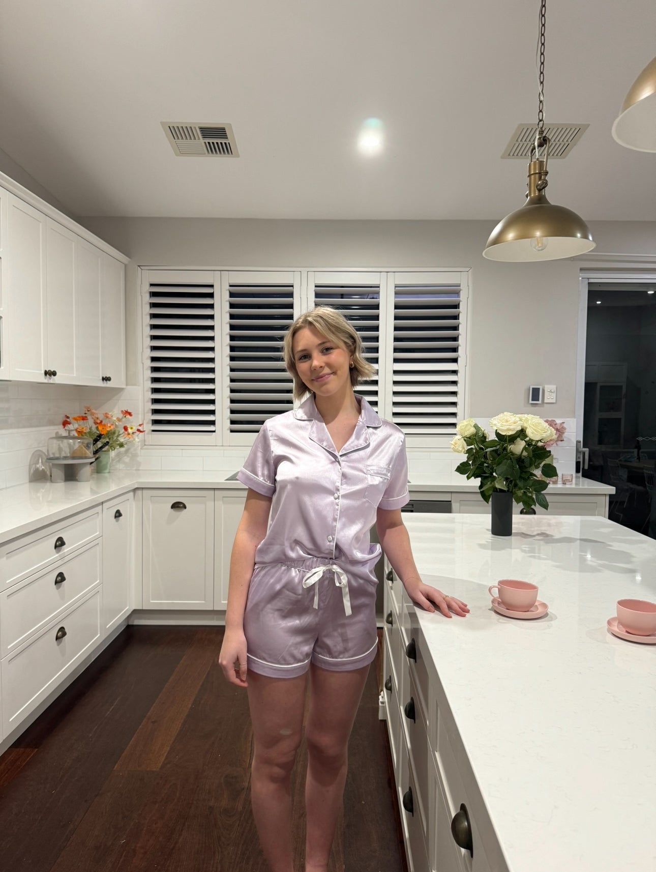 Purple Satin Set - Adult