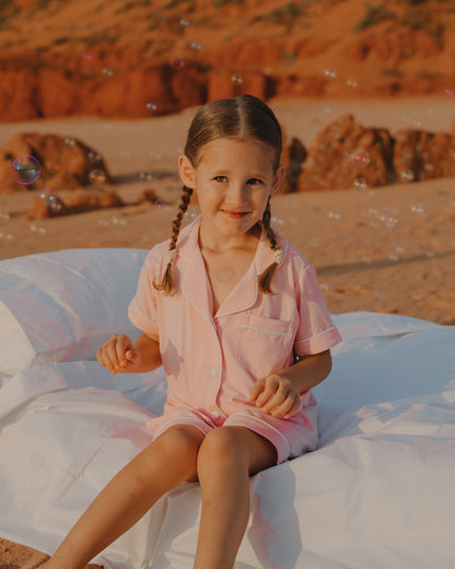 Baby Pink Bamboo Viscose - Kids